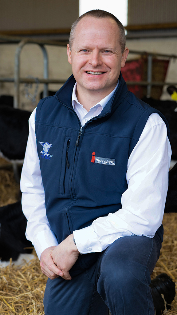 Paul Kennedy in a cattle shed 