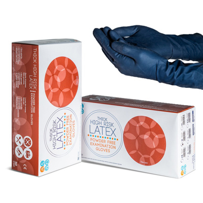 Hi Risk Latex Gloves (Box of 50)